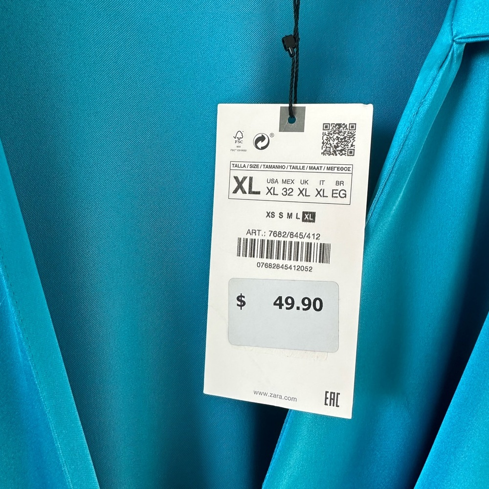 Zara Blue Mini Dress - Picture 2 of 5